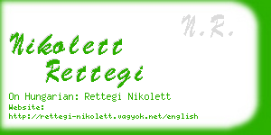 nikolett rettegi business card